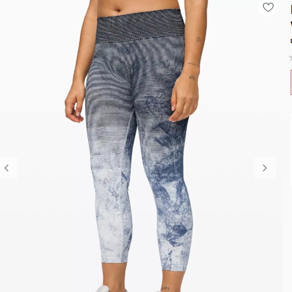LULULEMON | Blue Ombre Ebb to Train Leggings Sz S
